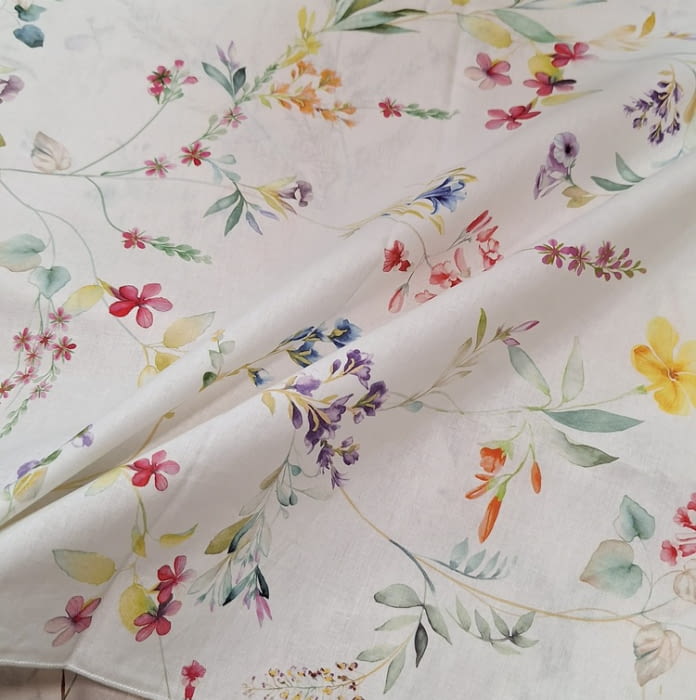 Fundas nórdicas percal florecitas colores. Cama 135, 180 - 3