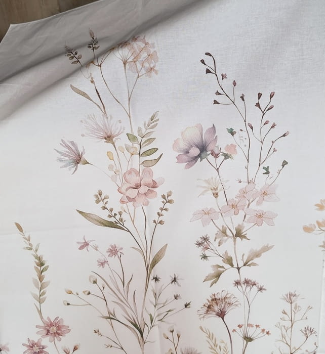 Fundas nórdicas percal flores pastel. Cama 135, 180 - 3