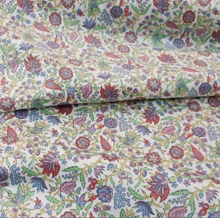 Tela Loneta florecitas 280 - 1