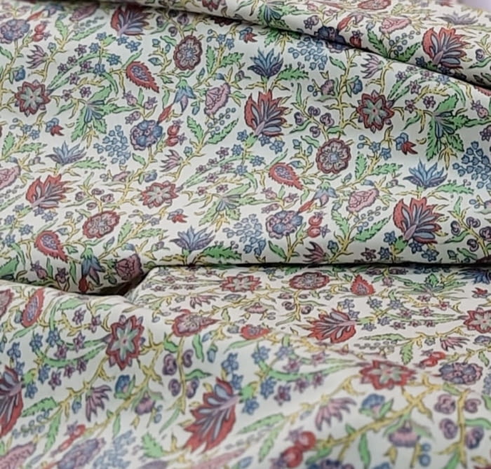 Tela Loneta florecitas 280 - 2