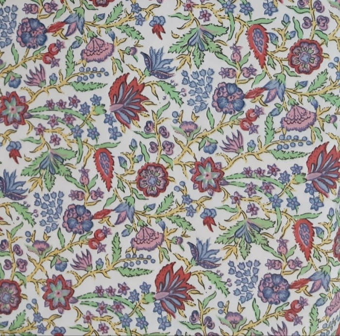 Tela Loneta florecitas 280 - 5