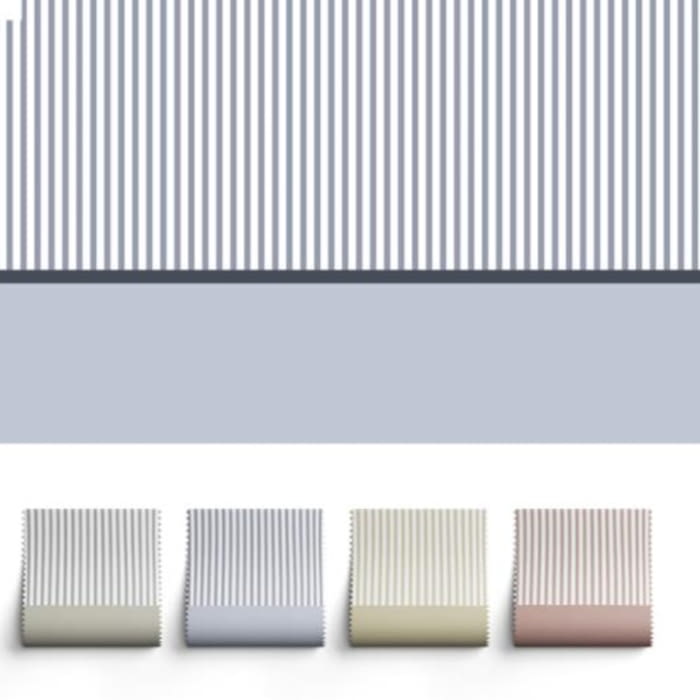 Funda nórdica rayitas azules. Cama 105, 180 - 1