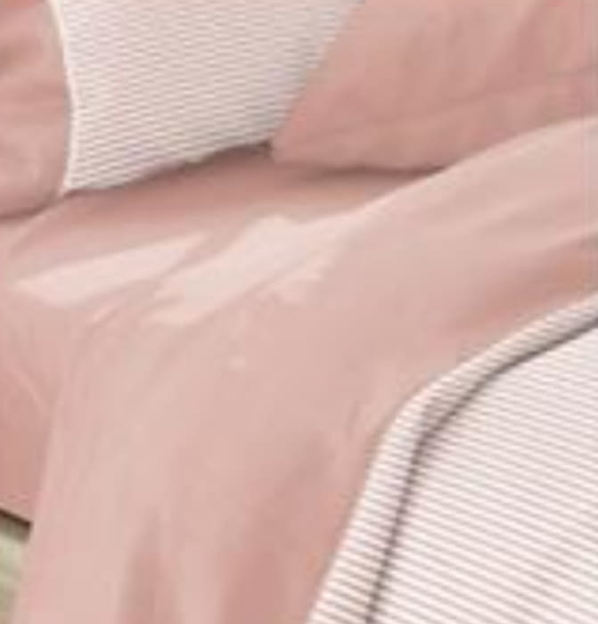 Funda nórdica rayitas rosas. Cama 90, 105, 150, 180