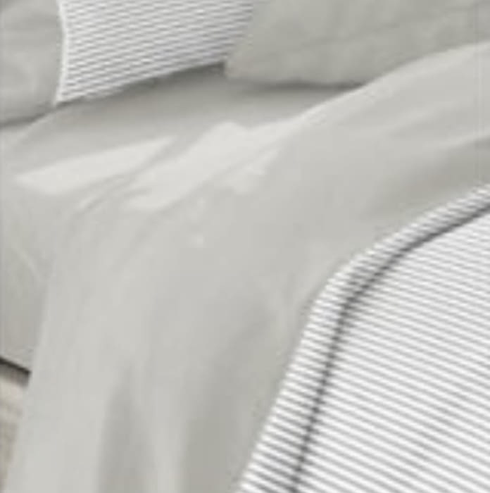 Funda nórdica rayitas grises. Cama 180