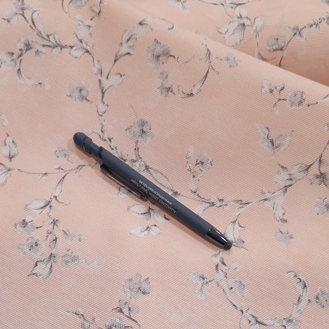 Tela mantel antimanchas almendro rosa - 1