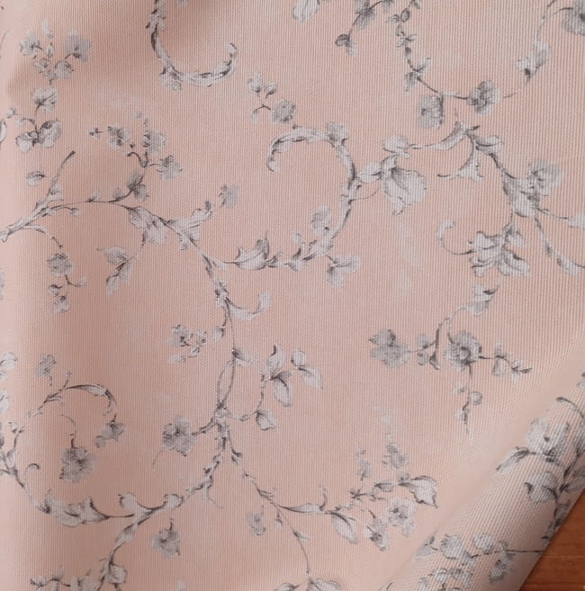 Tela mantel antimanchas almendro rosa - 3