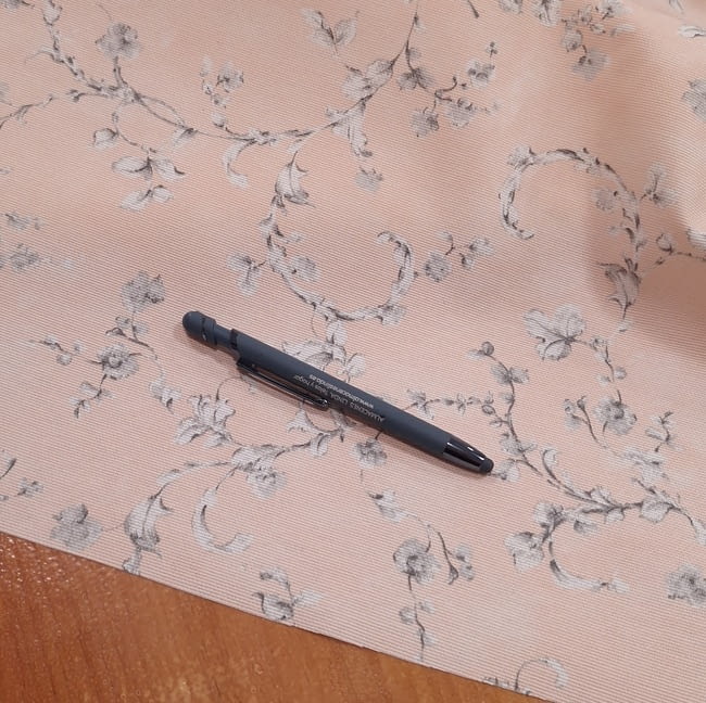 Tela mantel antimanchas almendro rosa - 5