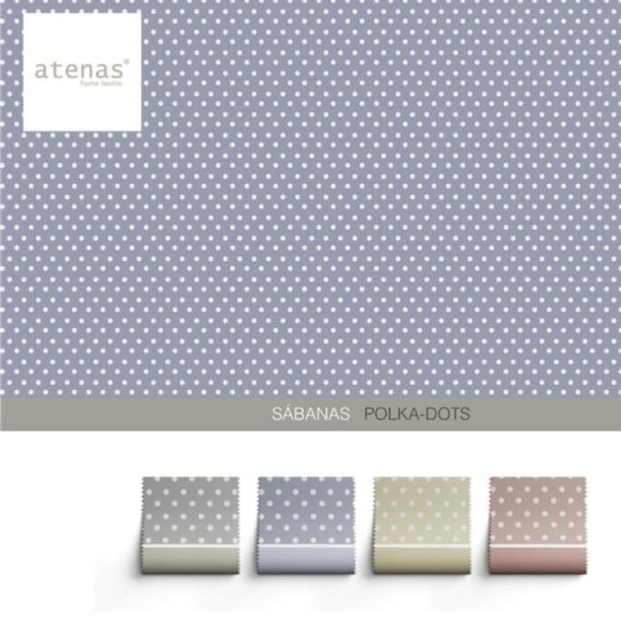 Juego de sábanas topitos azules. 90,160, 180 - 1