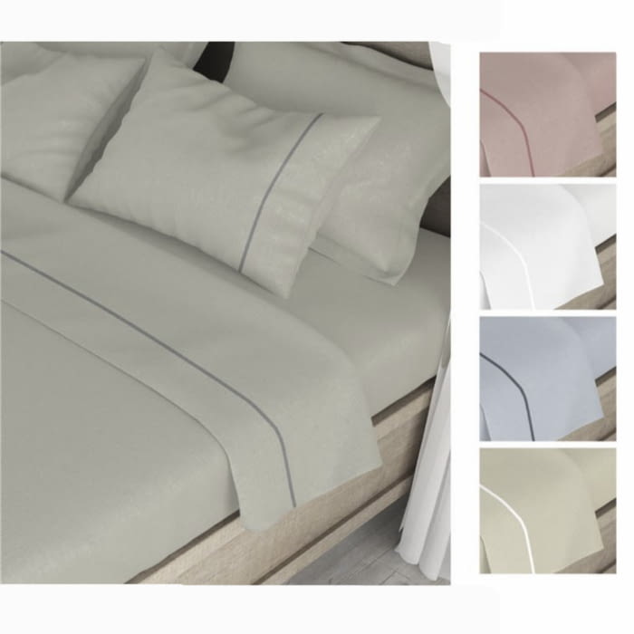 Juego de sábanas lisas. Cama: 135,150, 160, 180
