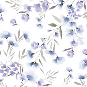 Funda nórdica flores azules - 1