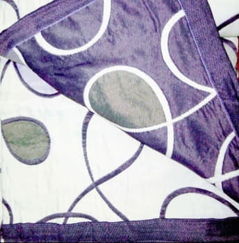Colcha reversible morada y gris Cama 150 - 2