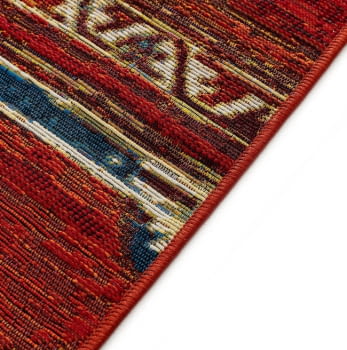 Alfombra étnica roja 80 x 165 - 4