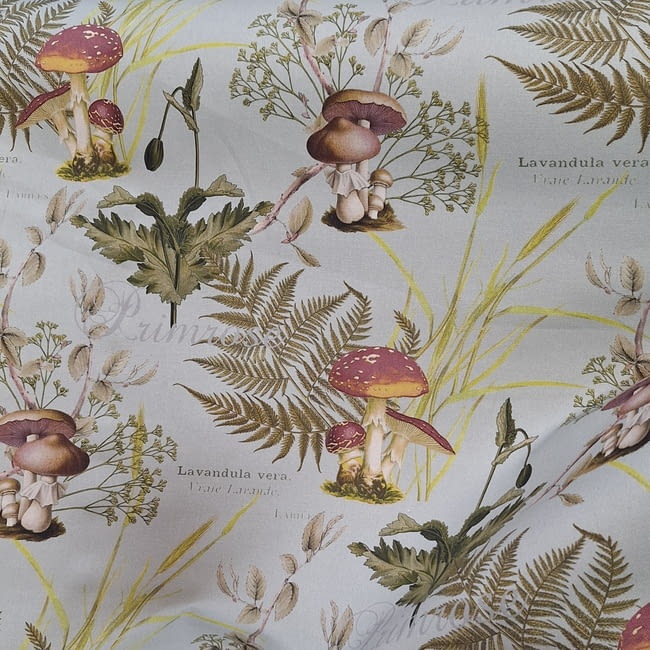 Tela half panamá verde agua con setas - 1