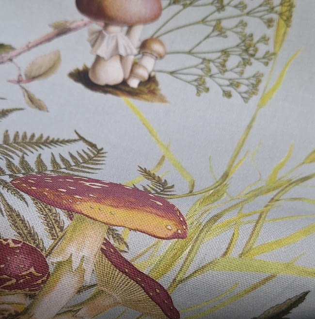 Tela half panamá verde agua con setas - 4