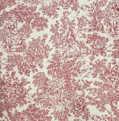 Tela toile de jouy granate - 2