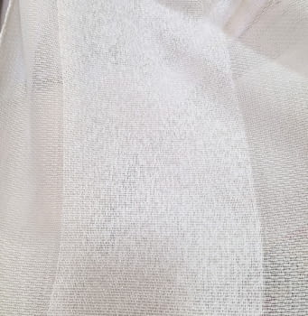 Tela visillo blanco rayas anchas - 2