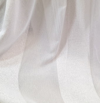 Tela visillo blanco rayas anchas - 4
