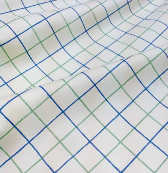 Tela Loneta satinada cuadros 280