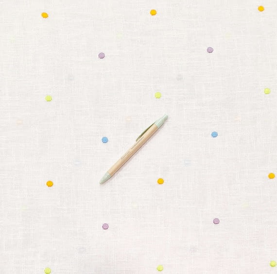 Tela visillo topos colores varios - 6