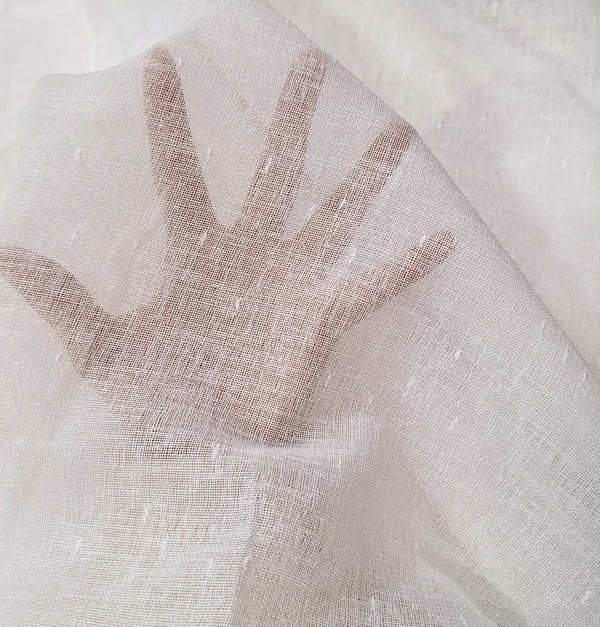 Tela visillo blanco toping 1,60 x 3,00 m.