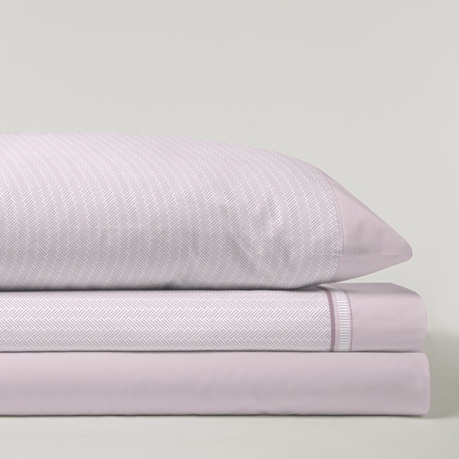 Juego de sábanas espiguilla violeta. Cama 120