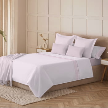 Juego de sábanas espiguilla violeta. Cama 120 - 1