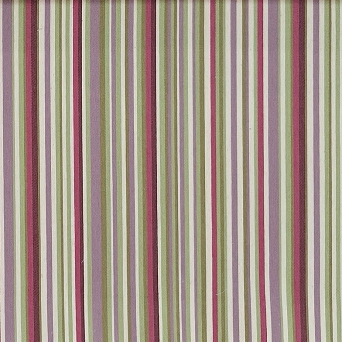 Tela Toronto rayitas verdes y malvas 280