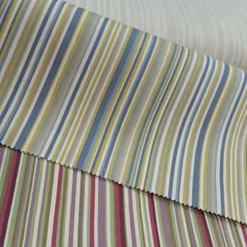 Tela Toronto rayitas azul, amarillo beige 280 - 3