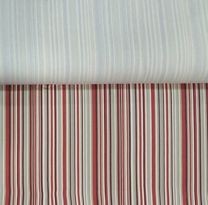 Tela Toronto rayitas rojas, granate, gris 280 - 1