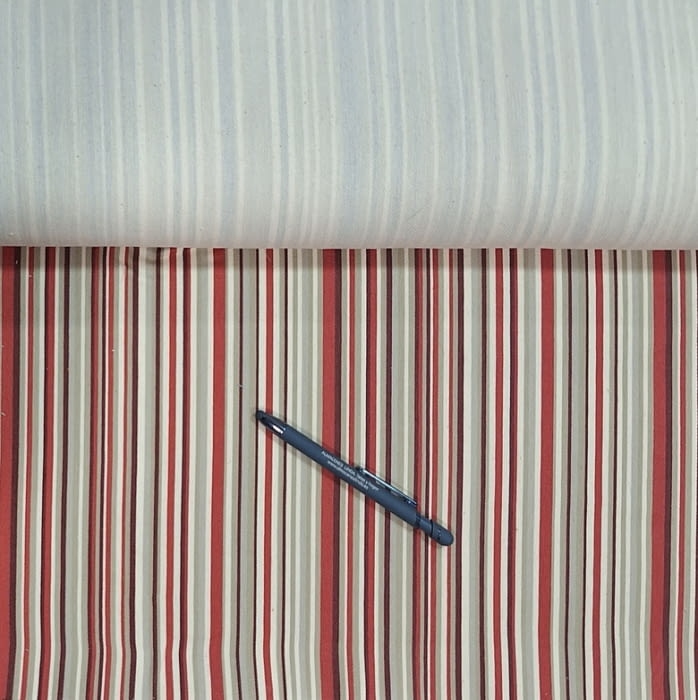 Tela Toronto rayitas rojas, granate, gris 280 - 3