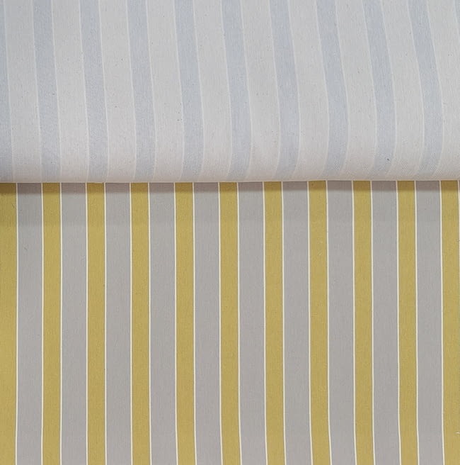 Telas Aurora rayas azul, amarillo, rojo y lila - 9