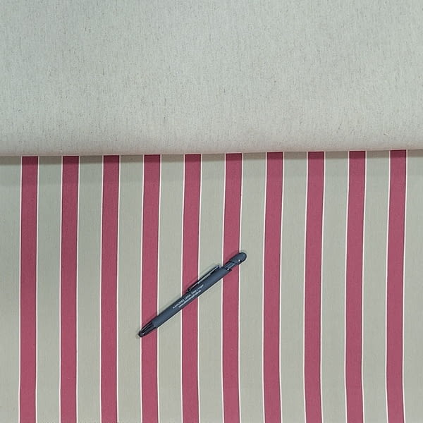 Telas Aurora rayas azul, gris, rosa, verde - 2