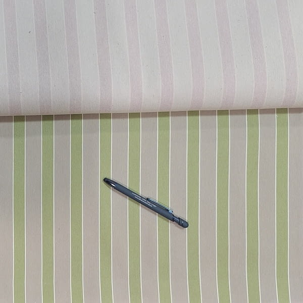 Telas Aurora rayas azul, gris, rosa, verde - 5