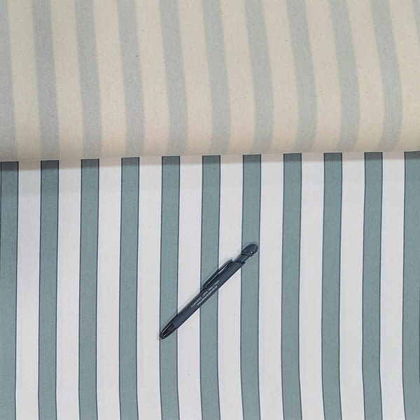 Telas Aurora rayas azul, gris, rosa, verde - 8