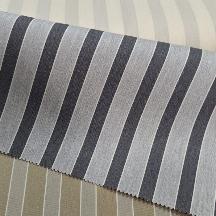 Tela tapicería rayas aurora gris 280 - 1