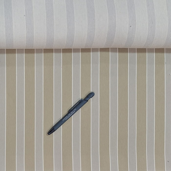 Tela tapicería rayas aurora beige 280 - 2