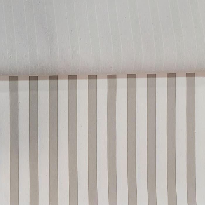 Tela tapicería rayas aurora crudo y beige 280 - 3