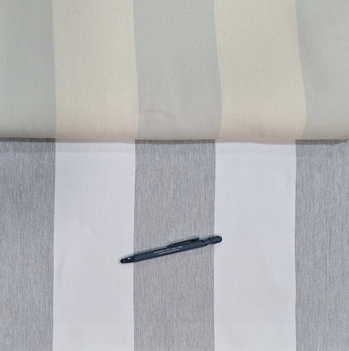 Tela tapicería rayas Bérgamo gris 280 - 2