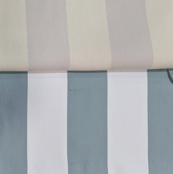 Tela tapicería rayas Bérgamo azul verdoso 280 - 1