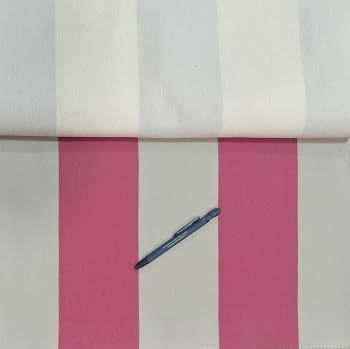 Tela tapicería rayas anchas Bérgamo rosa  280 - 1