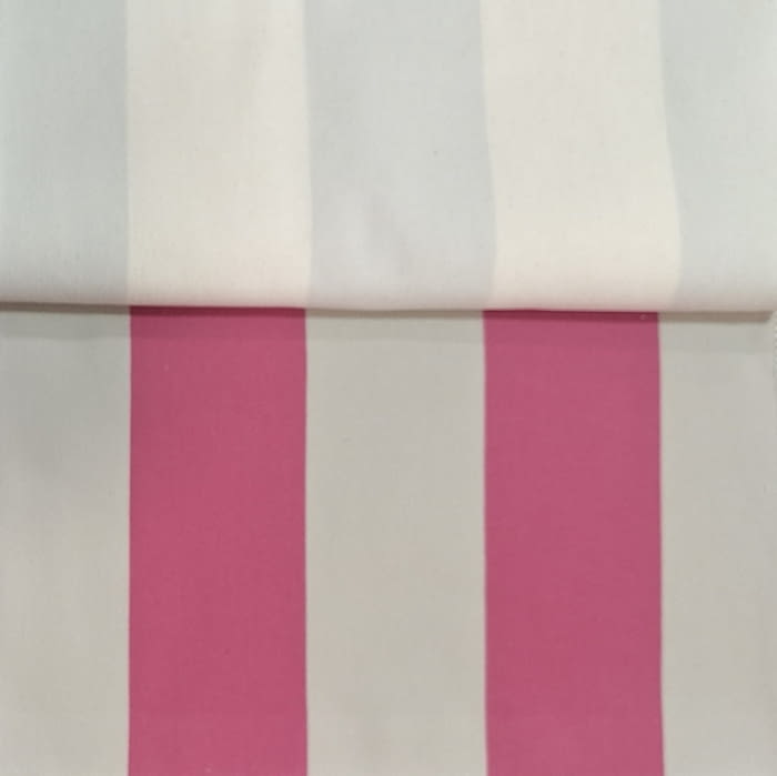 Tela tapicería rayas anchas Bérgamo rosa  280 - 2