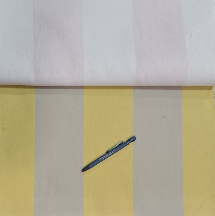 Tela tapicería rayas anchas Bérgamo amarillas 280 - 1