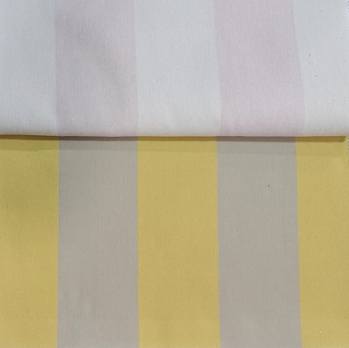 Tela tapicería rayas anchas Bérgamo amarillas 280 - 2