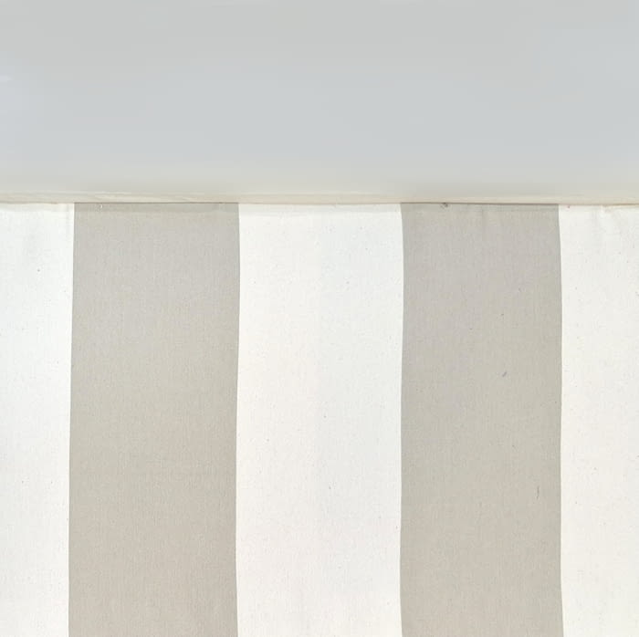 Tela tapicería rayas anchas Bérgamo crudo y beige - 2