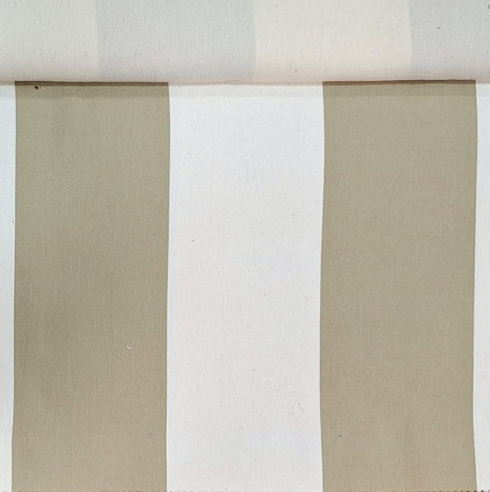 Tela tapicería rayas anchas Bérgamo tostado - 1