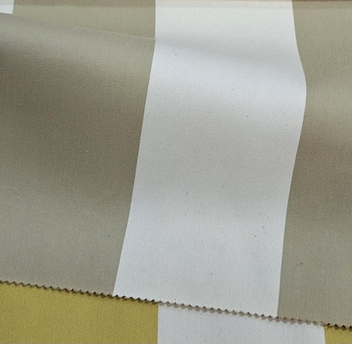 Tela tapicería rayas anchas Bérgamo tostado - 2