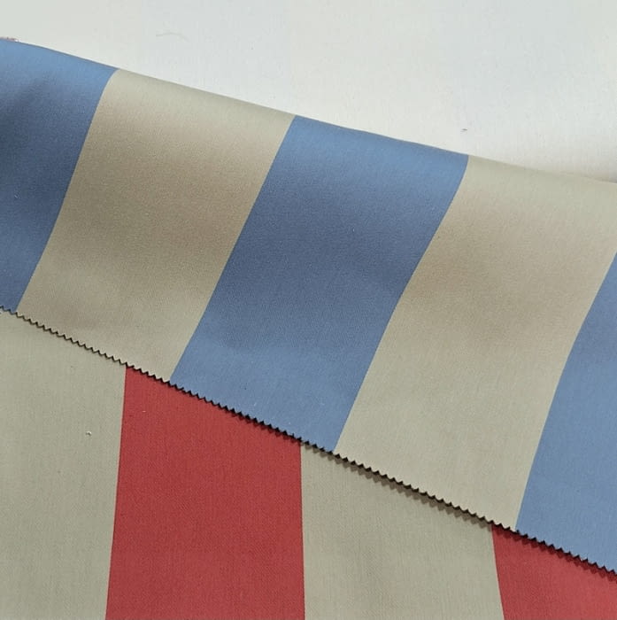 Tela tapicería rayas anchas azules Bérgamo
