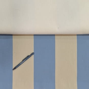 Tela tapicería rayas anchas azules Bérgamo - 1