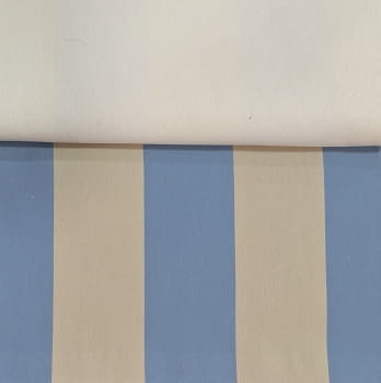 Tela tapicería rayas anchas azules Bérgamo - 2