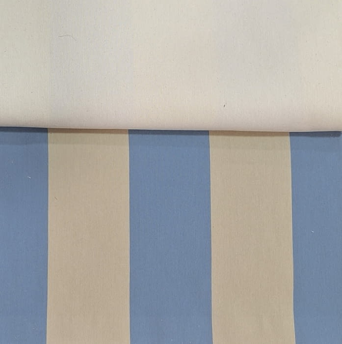 Tela tapicería rayas anchas azules Bérgamo - 2